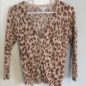 NY&Co Cheetah Print Cardigan