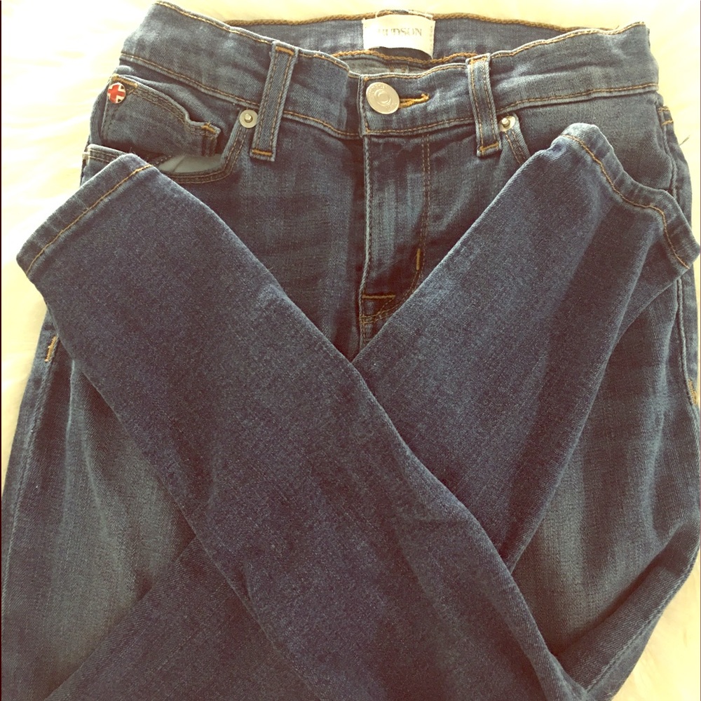 Hudson super skinny crop jeans