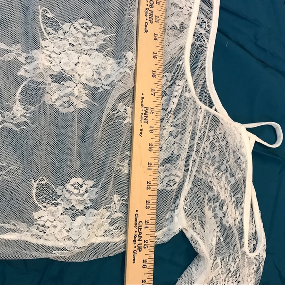 NEW SIZES White Lace Swim Cover Dress Hippie Boho - Picture 4 of 5