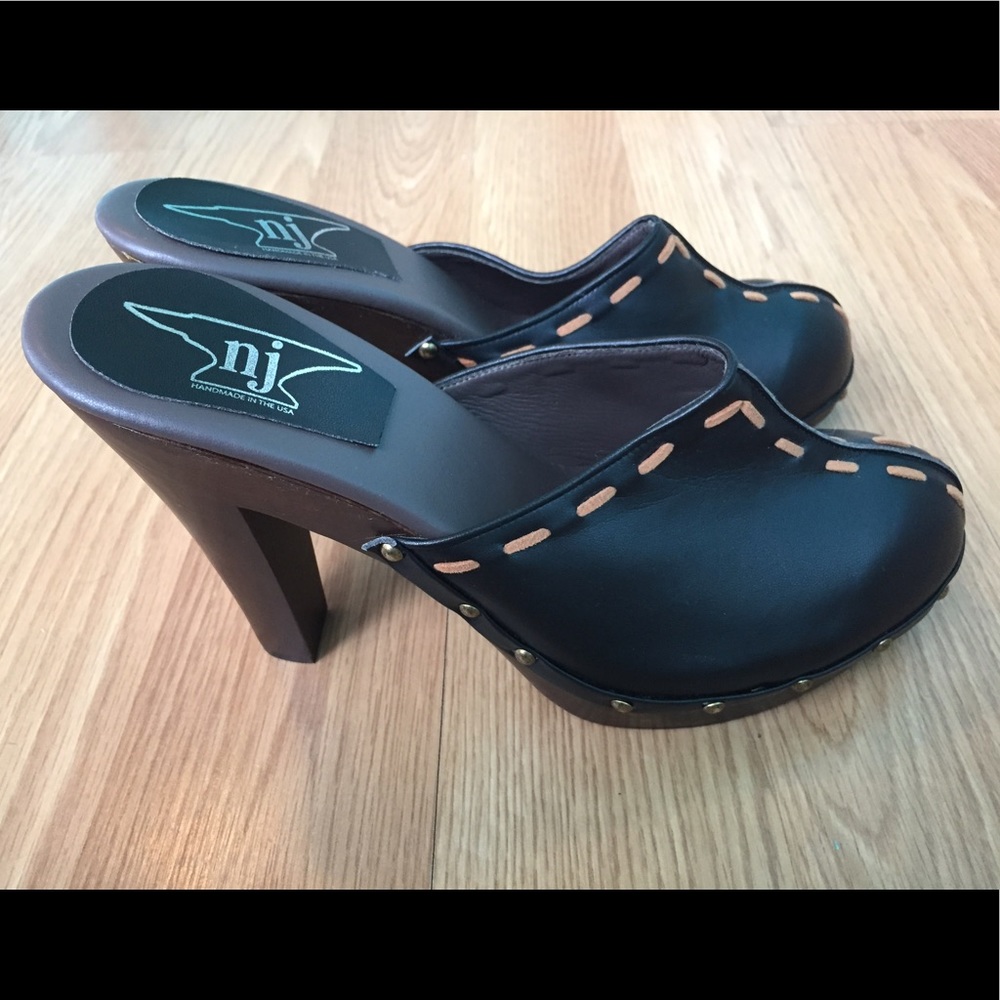 Faux Leather Clogs, USA Made - ECO, Nicora Johns