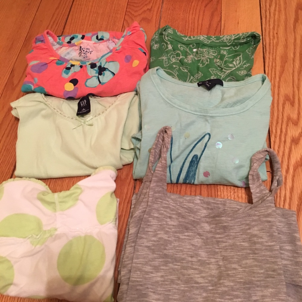 6 Girls size 10 (large) tops!!!