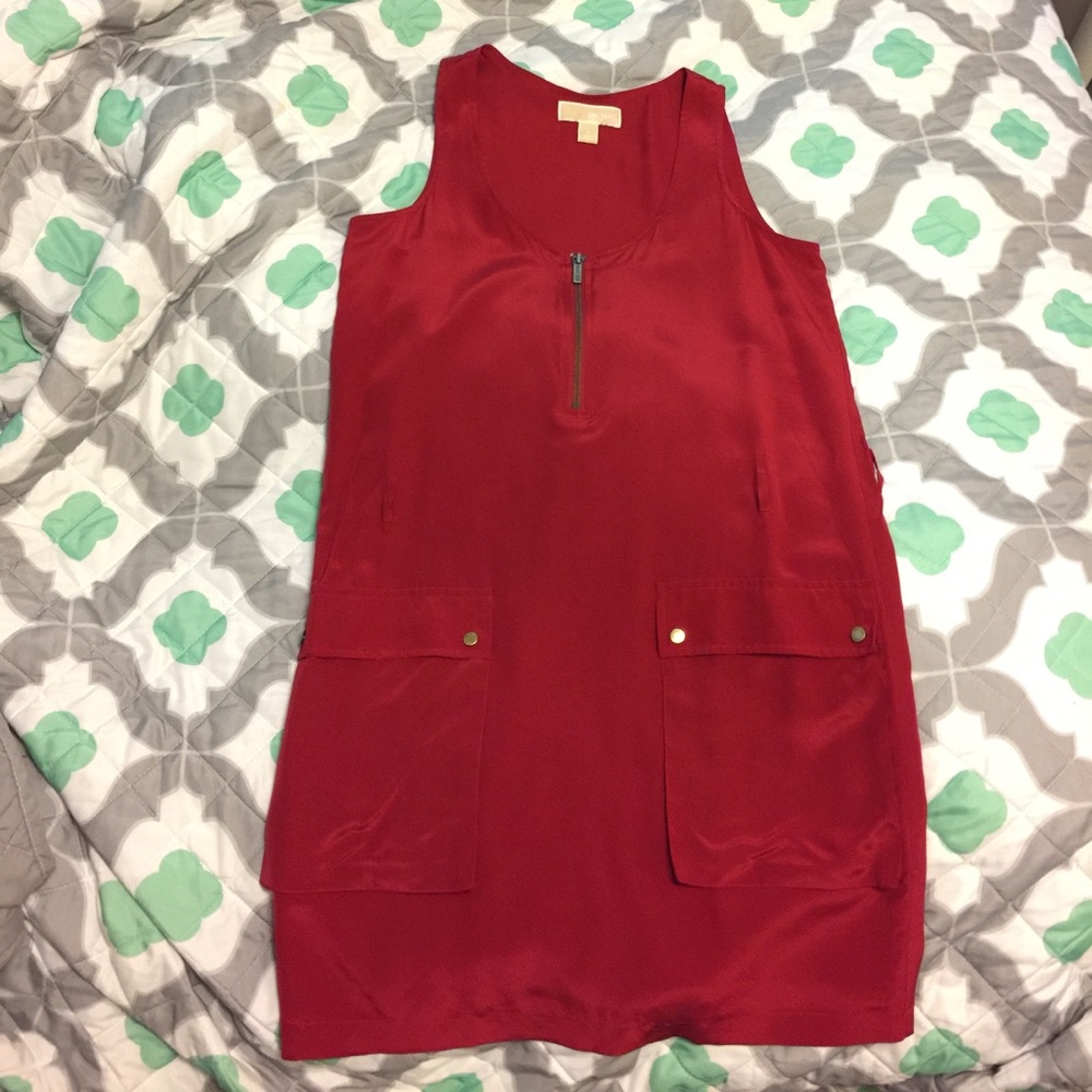 Red Michael Kors Causal Dress