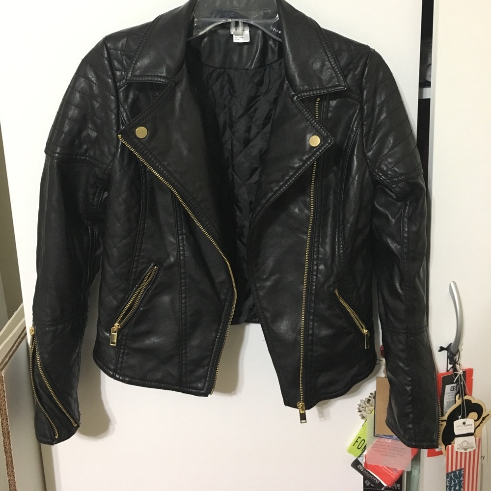 NWOT Black Leather Jacket