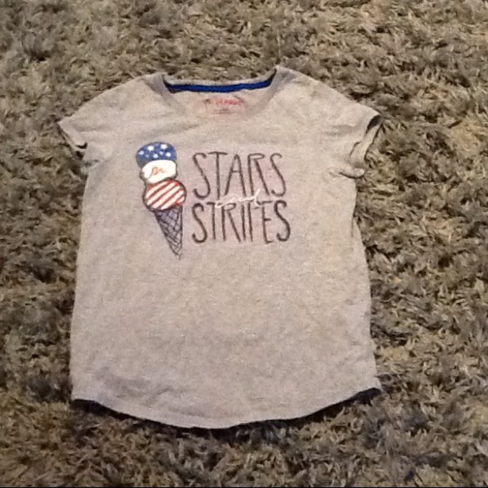 Stars and strips shirt flag ice cream