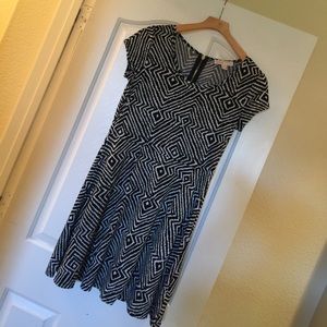 Black and white patterned sundress