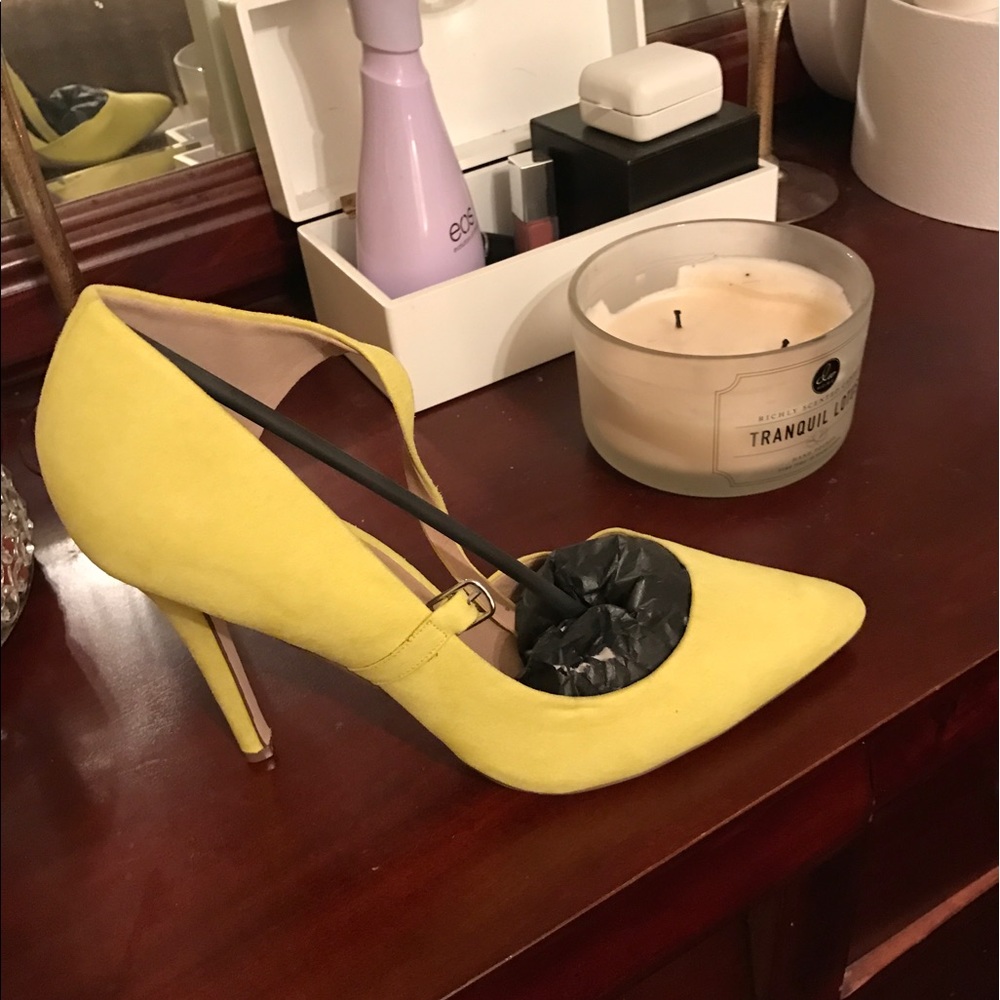 Asos Plus Size Women Shoes Yellow Heel No Returns