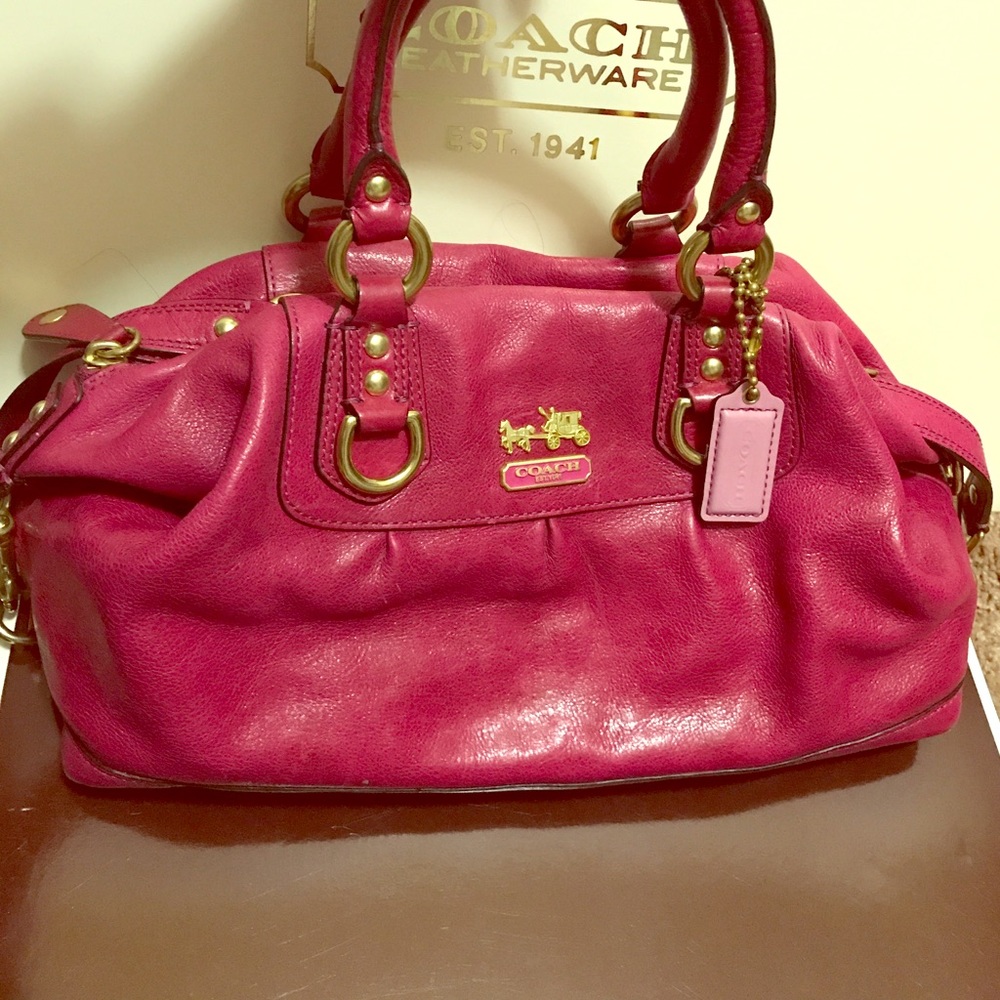 Coach pink Sabrina Satchel