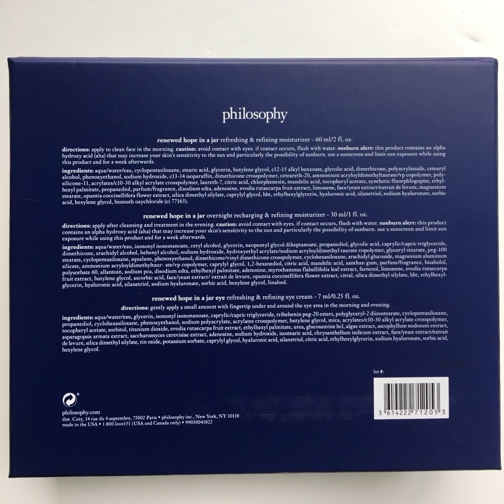 🌷PHILOSOPHY Gift Set Eyes Face Night Day Kit Box - Picture 7 of 8
