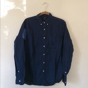 Navy Blue J Crew Button Down