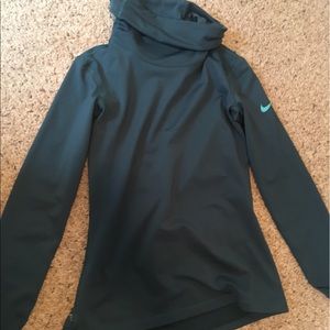 Teal Nike Pullover cowl neck