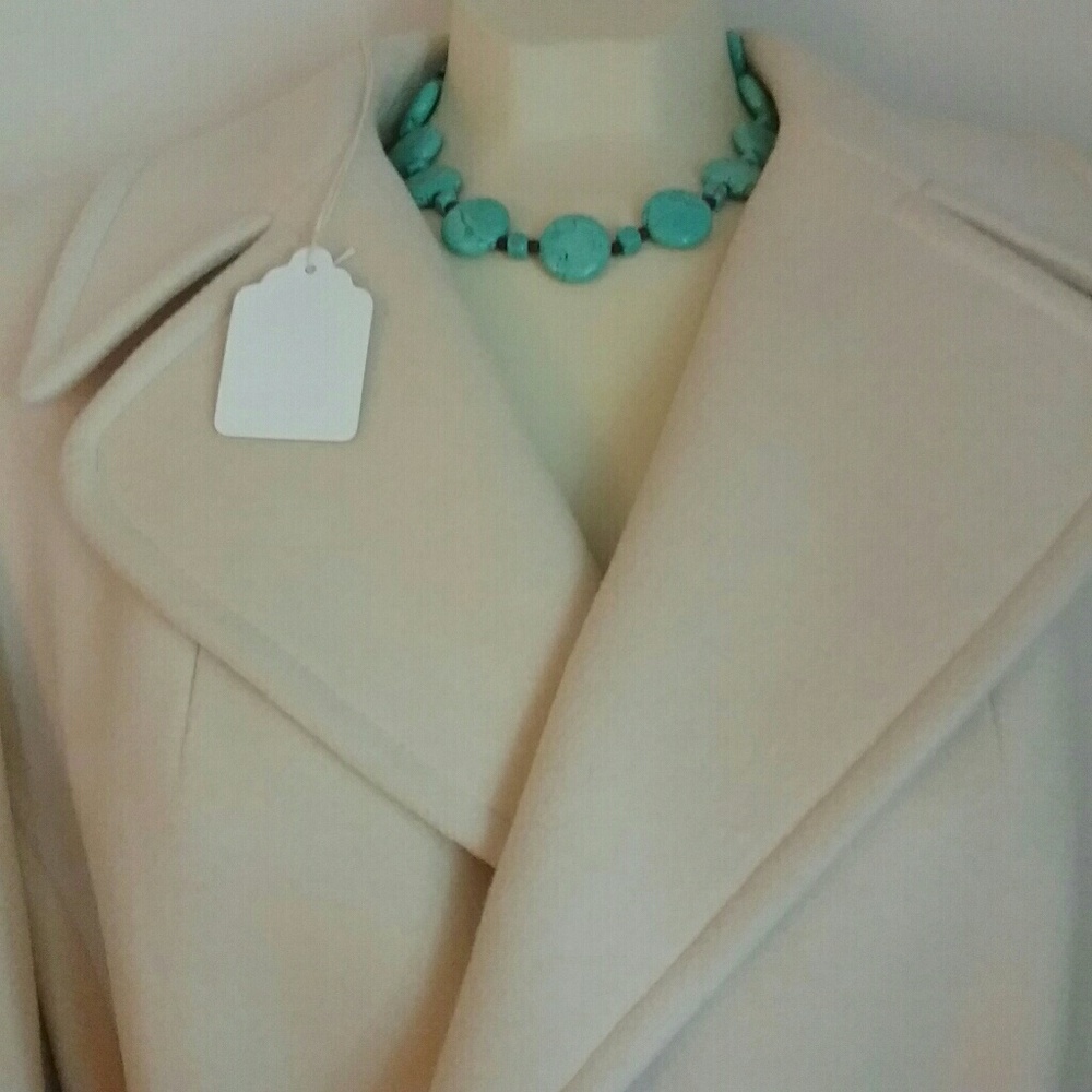 Pristine 100% cashmere wrap coat