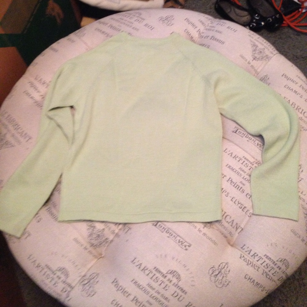 Harve Benard Sport mint green sweater size small - Picture 3 of 3