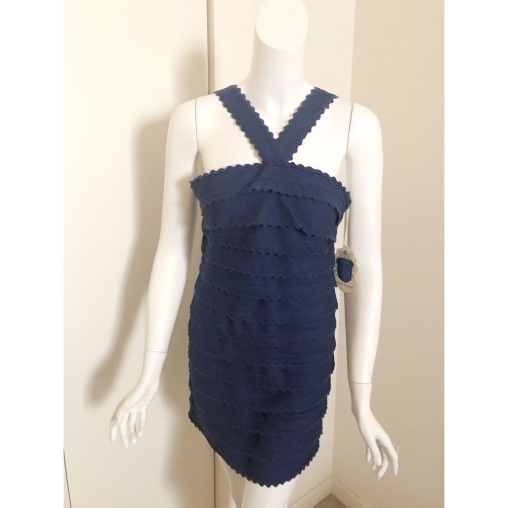 B.B. Dakota navy blue dress