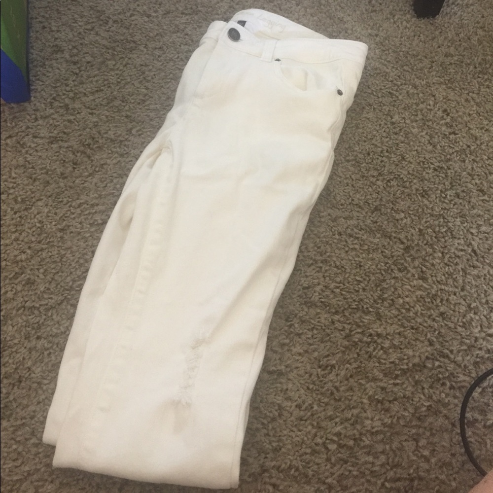 VICTORIA SECRET Mid Rise White Jean Legging