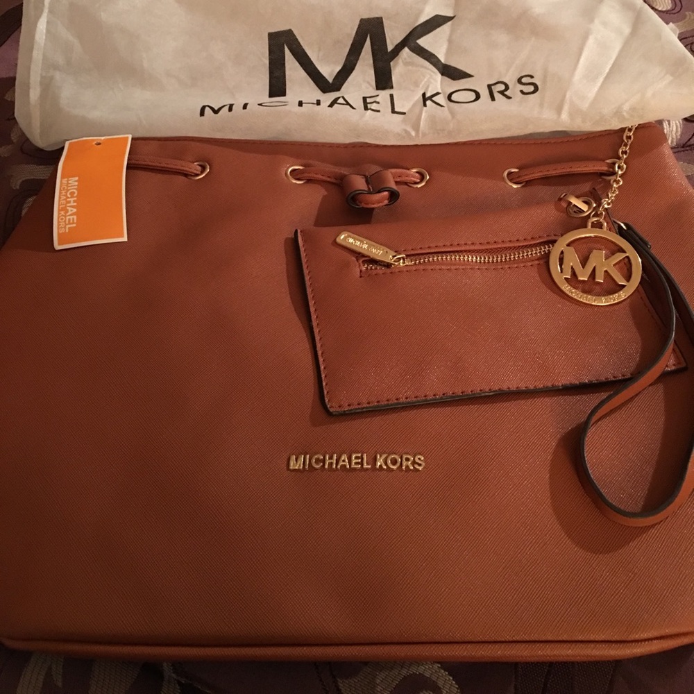Large brown bag designer inspired