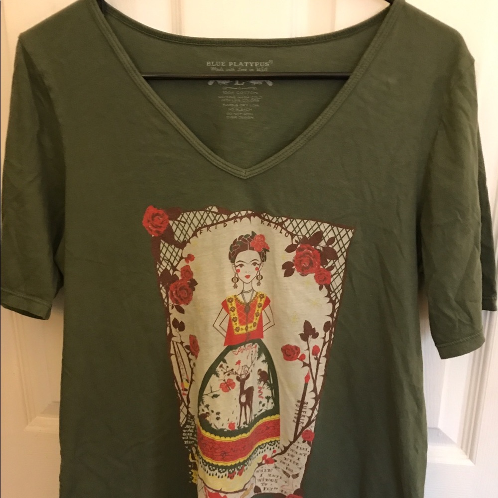 Blue platypus shirt