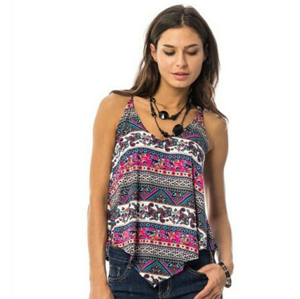 ❤️CLOSING SALE❤️ paisley print swing tank top