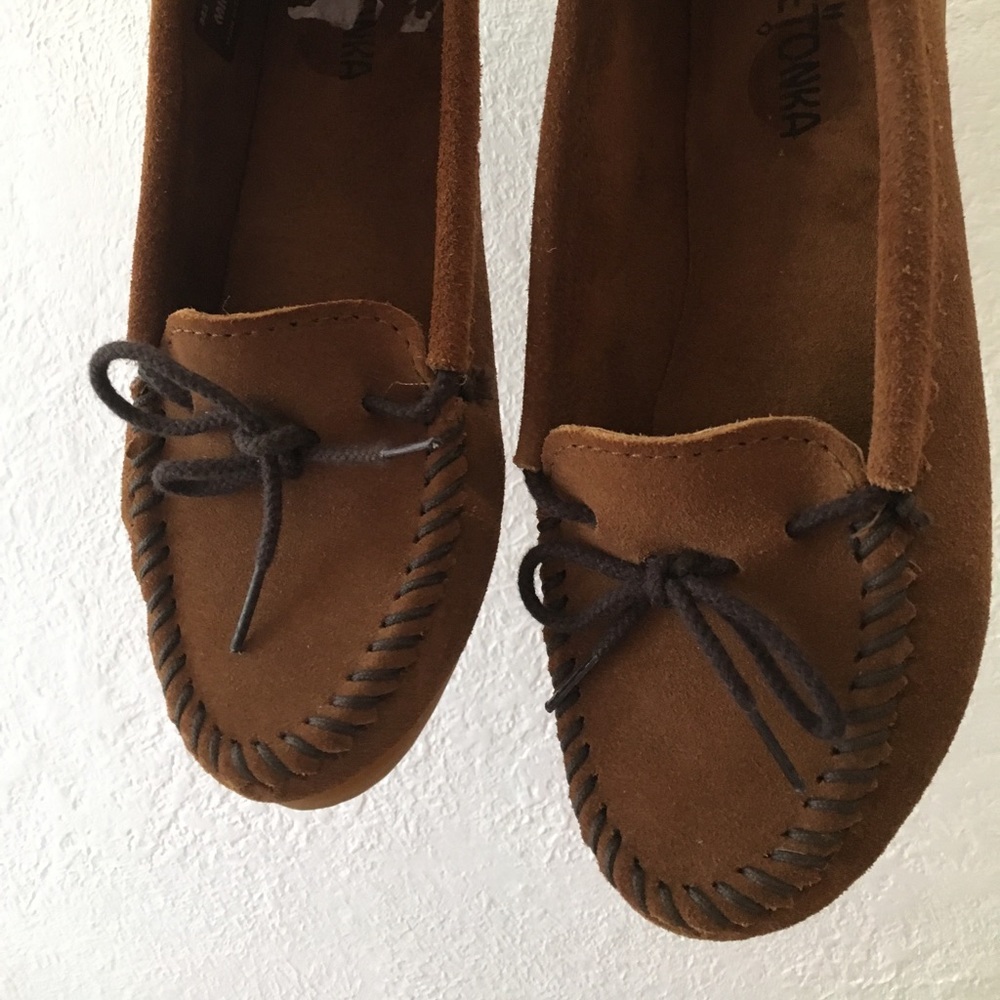 Brown Minnetonka Moccasins