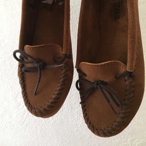 Brown Minnetonka Moccasins