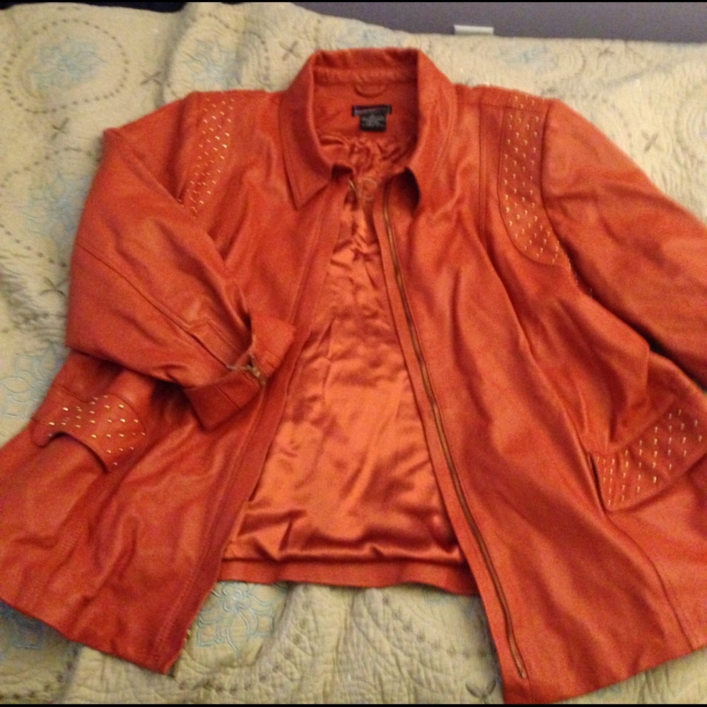 Bradley Leather Moto Jacket  ready to donate sale