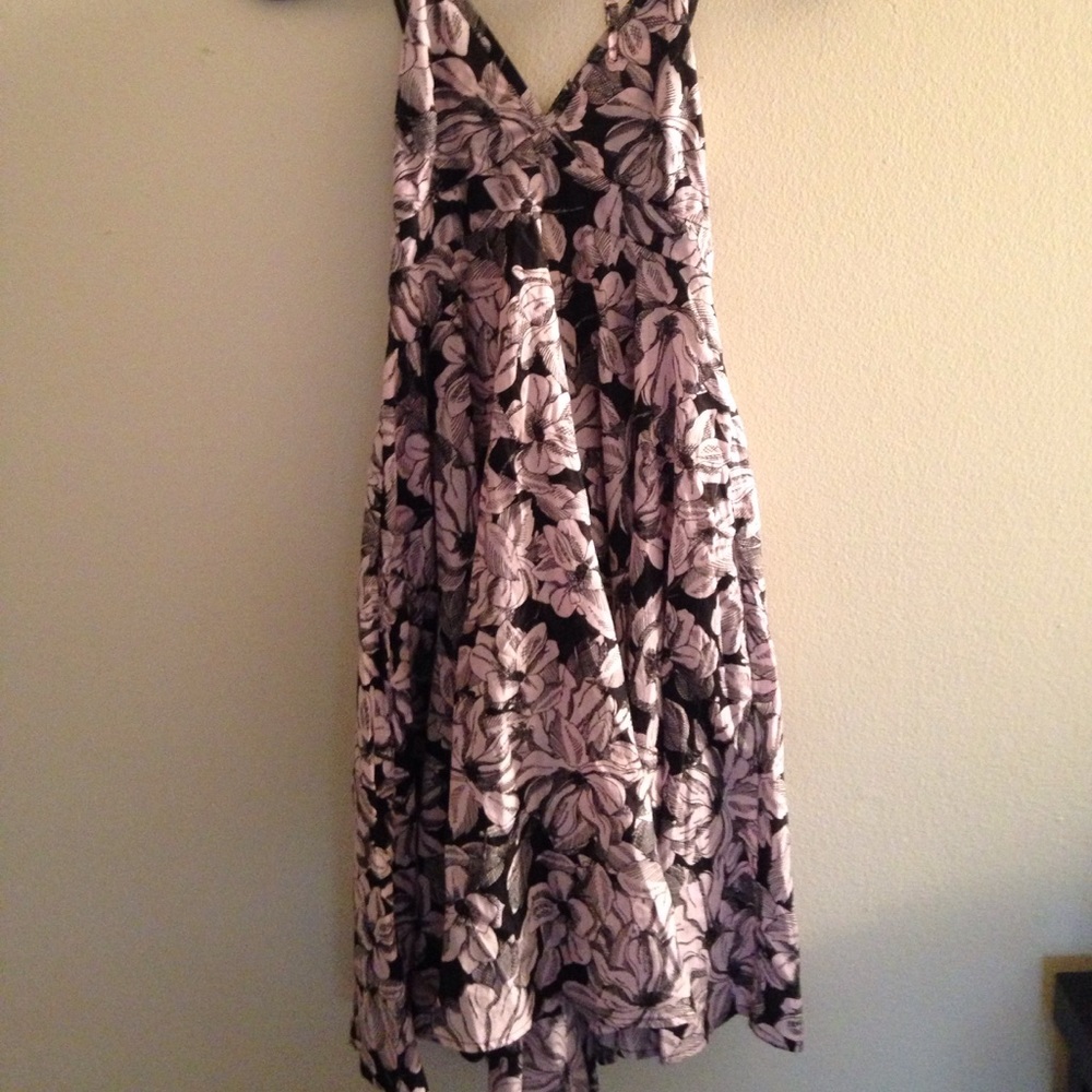 Floral halter top dress