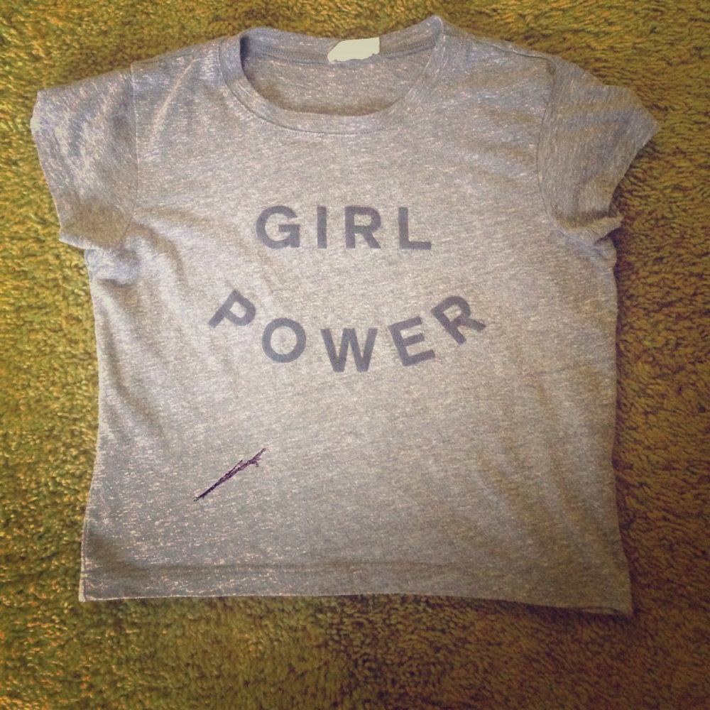 John Galt (Brandy Melville) Girl Power crop top