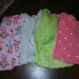 FOUR ...3t toddler footie pajamas