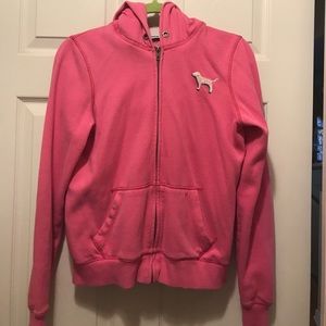 🌹🌹 NWOT PINK sequin full zip hoodie