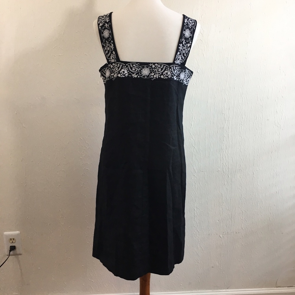 Style & Co size 10 jumper shift dress black white
