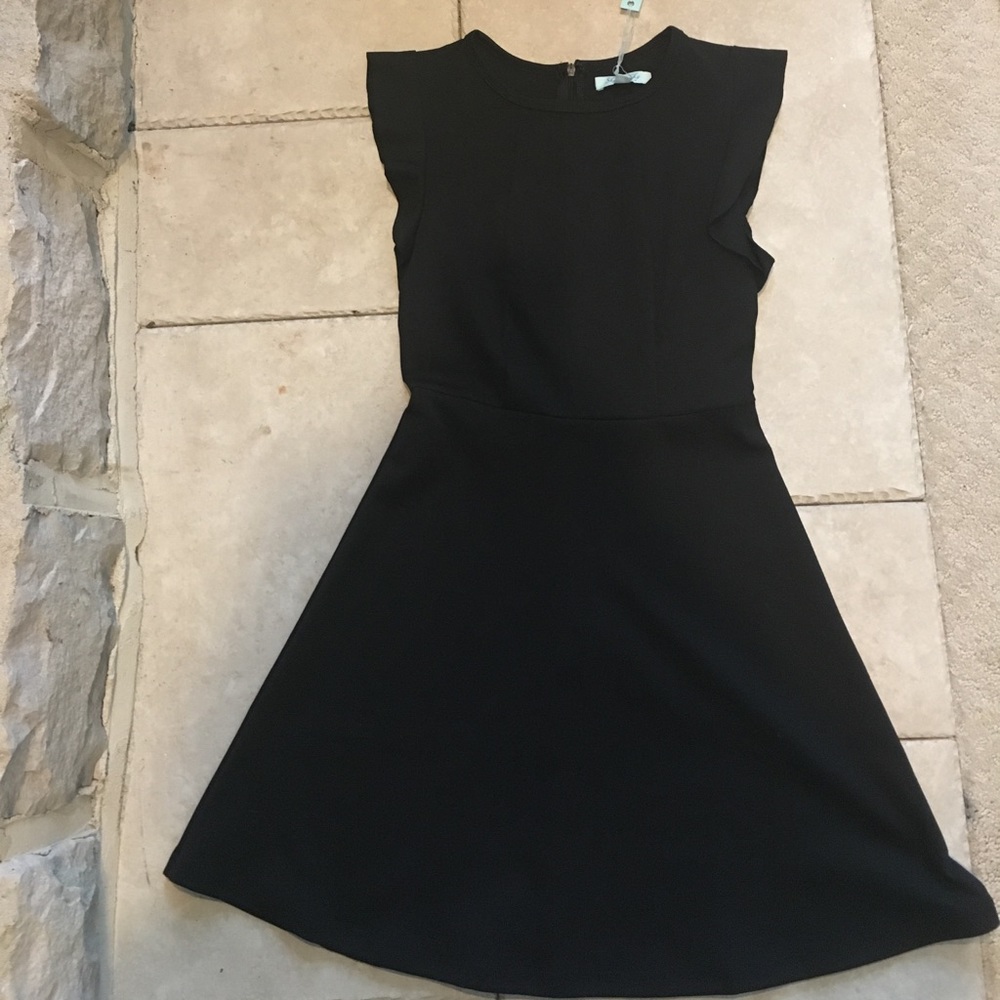 She + Sky black fit and flare dress