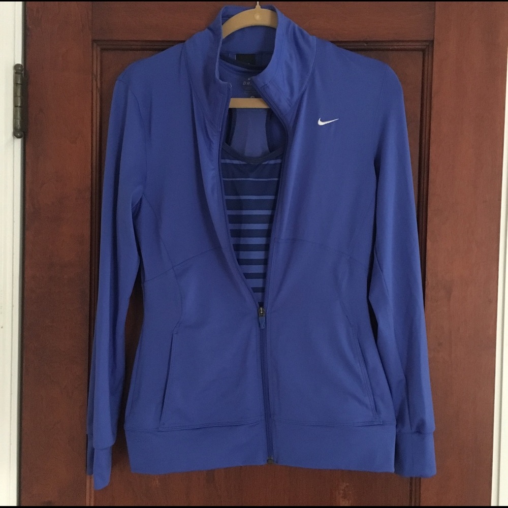 Nike Dri-fit matching jacket and tank top - Small