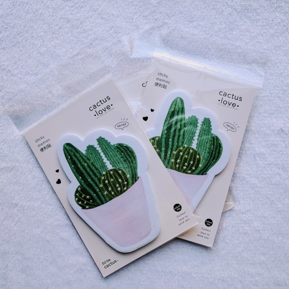 Sticky note cactus succulent pink - Picture 2 of 2