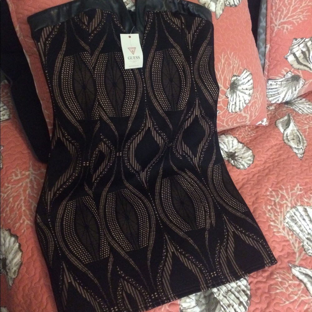 Guess Black Strapless