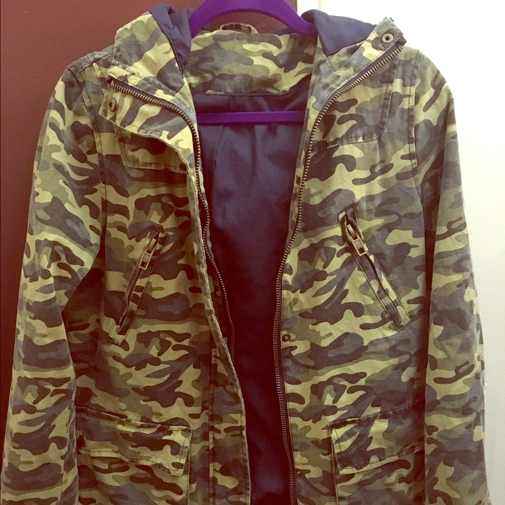 Army Camouflage Vintage Jacket for Women