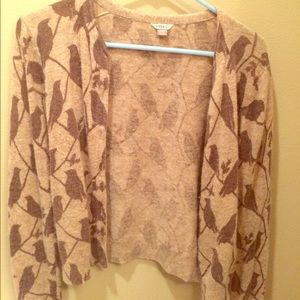 Brown Birds Fossil Sweater
