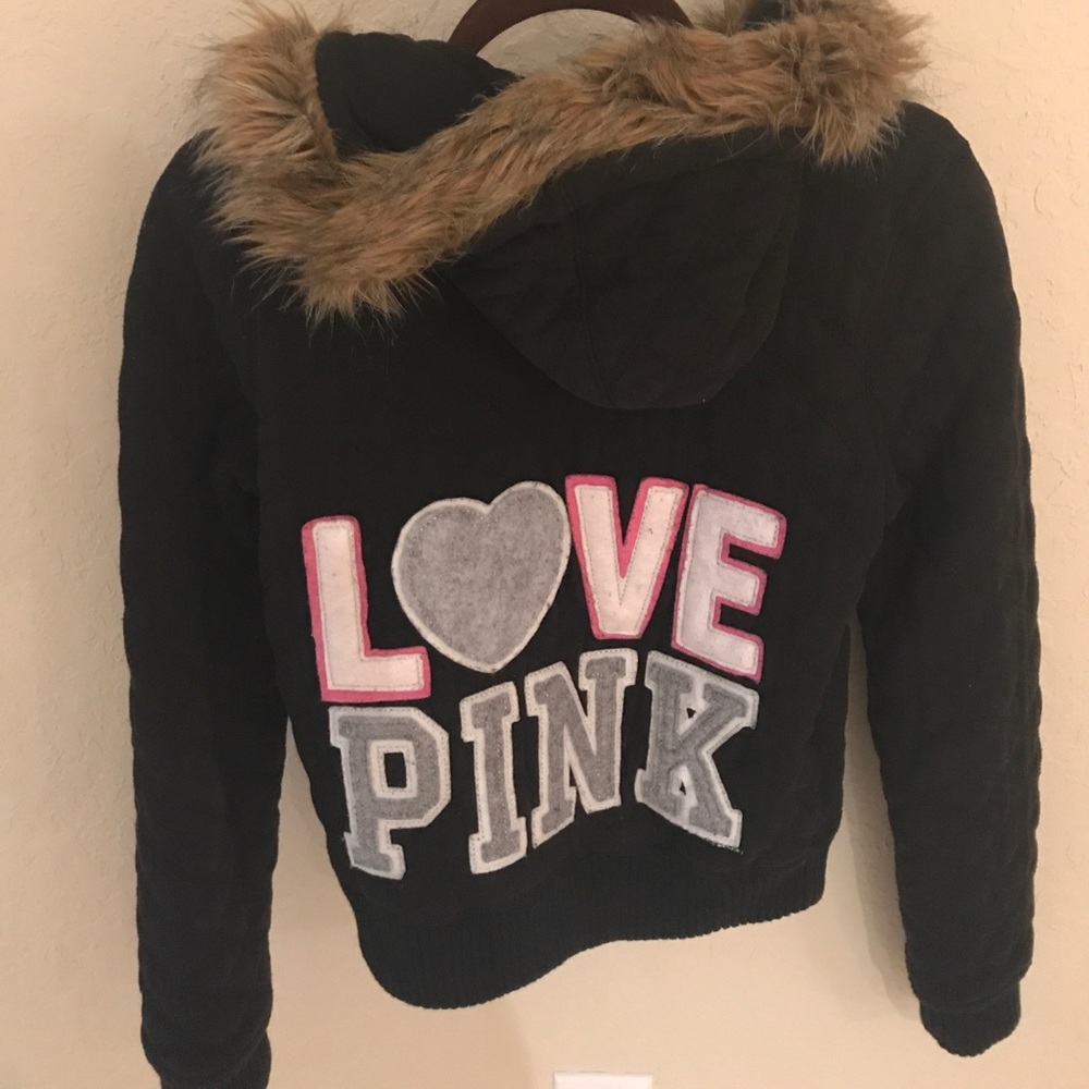 Victoria's Secret LOVE PINK fur jacket