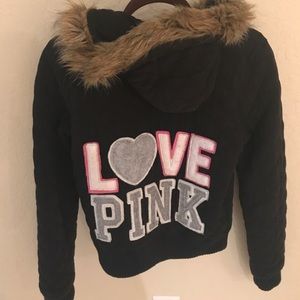 Victoria's Secret LOVE PINK fur jacket