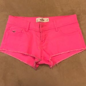 Bright pink Hollister shorts size 27