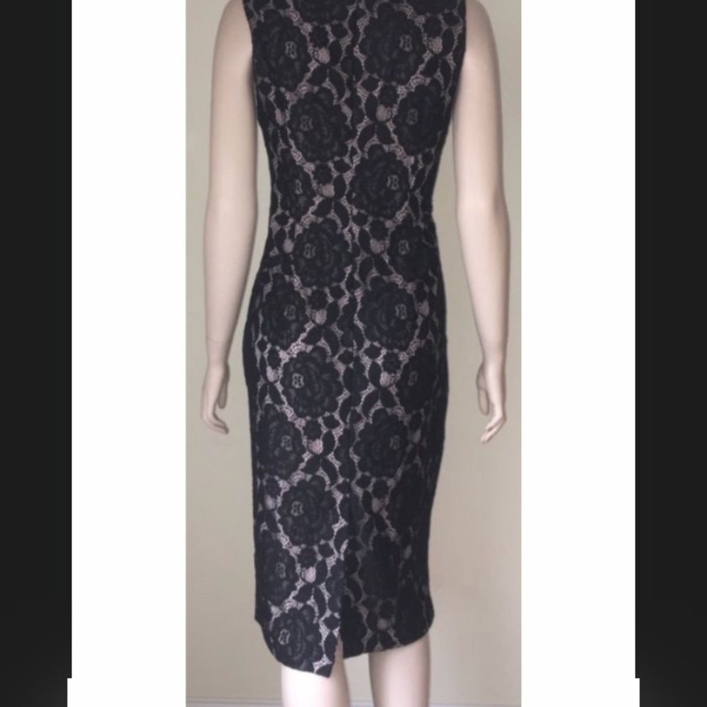 ➕ Ivanka Trump Black Sleeveless Lace Dress 14 New - Picture 4 of 8