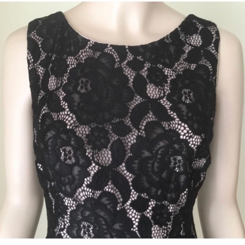 ➕ Ivanka Trump Black Sleeveless Lace Dress 14 New - Picture 5 of 8