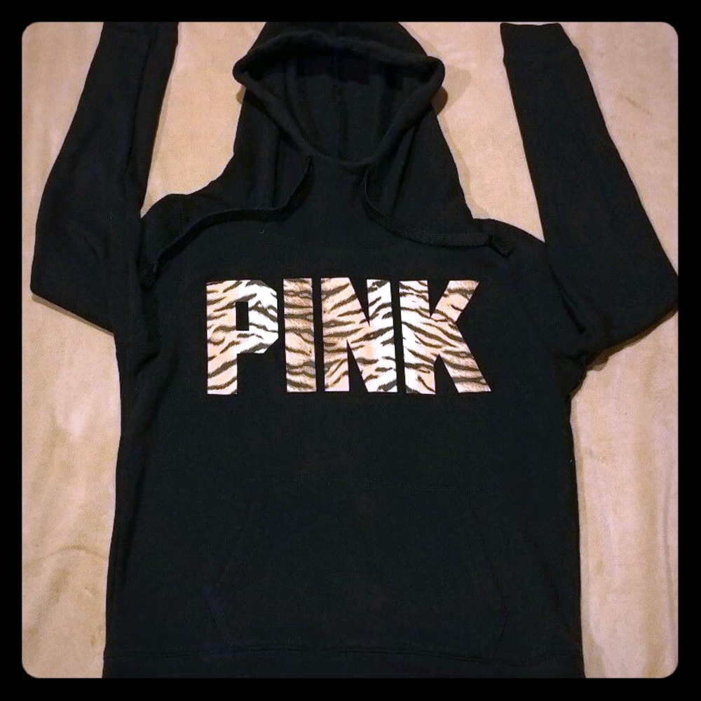 Victoria Secret PINK tiger cowl hoodie RARE