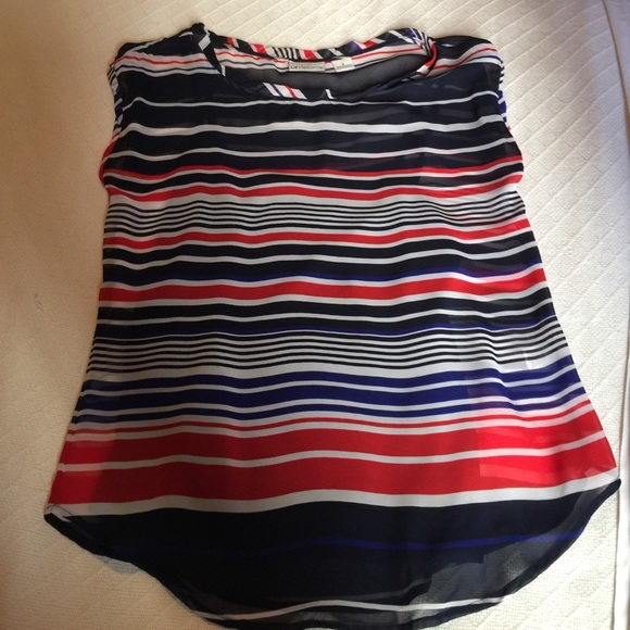 Liz Claiborne sheer top with built in cami. - Picture 1 of 3