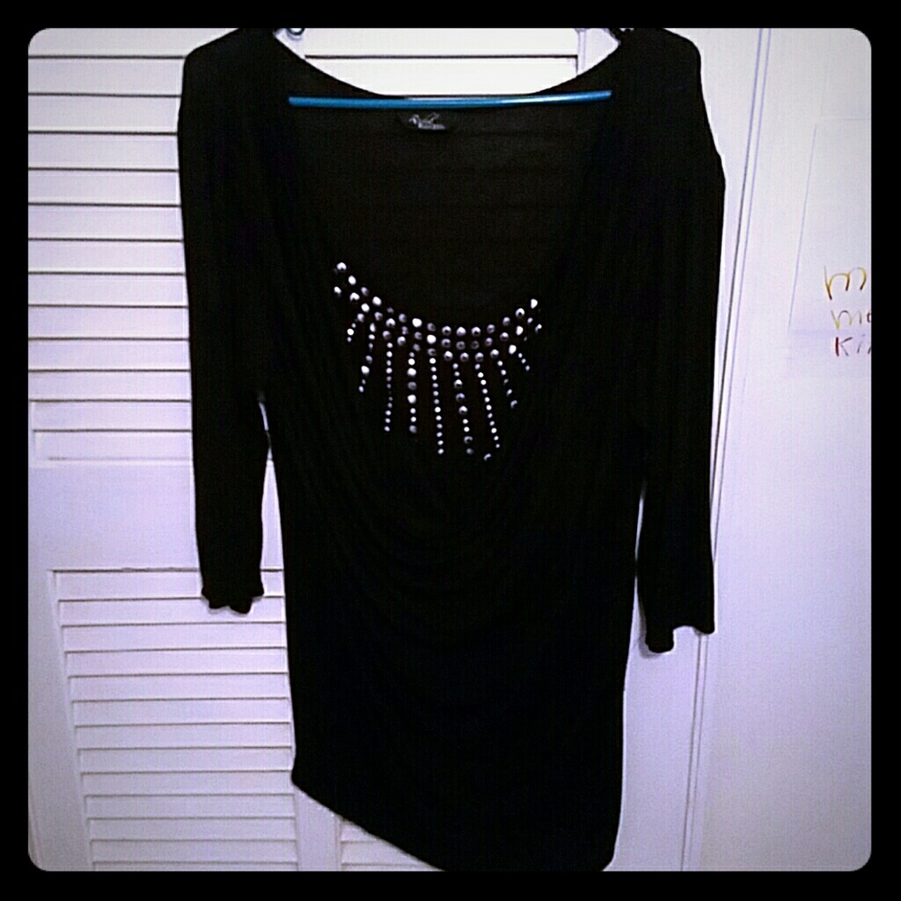 Cute studded blouse!