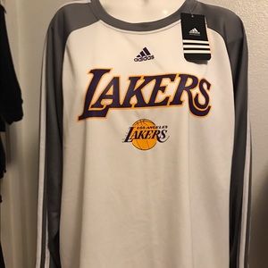 Men's Adidas Lakers long sleeve shirt NWT Men's Adidas Lakers long sleeve shirt NWT