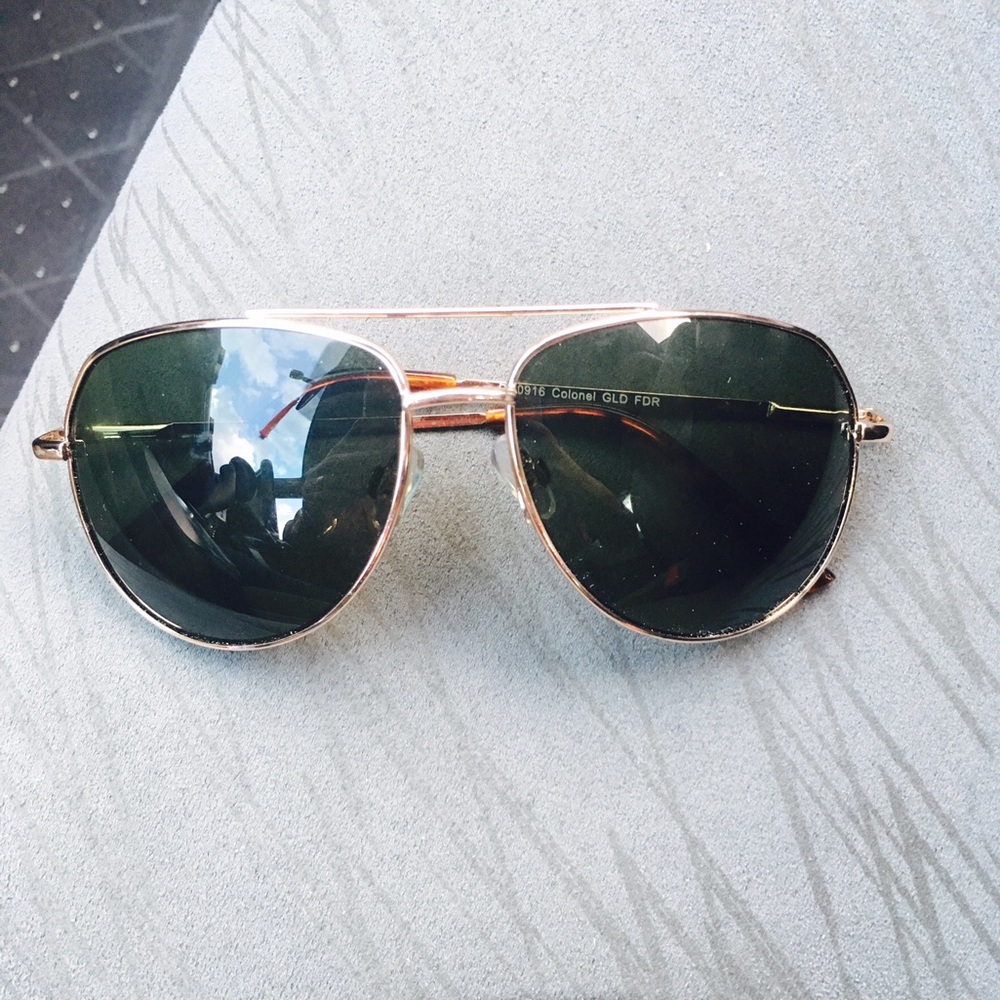Gold sunglasses