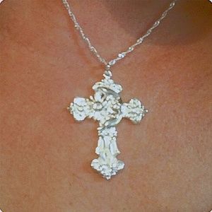 unbranded Jewelry - Silver Plated Cross Sun Moon Pendent and Chain unbranded Jewelry - Silver Plated Cross Sun Moon Pendent and Chain