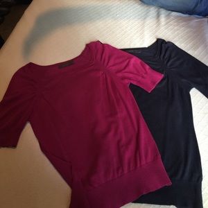 Two Luxe sweaters by the Limited