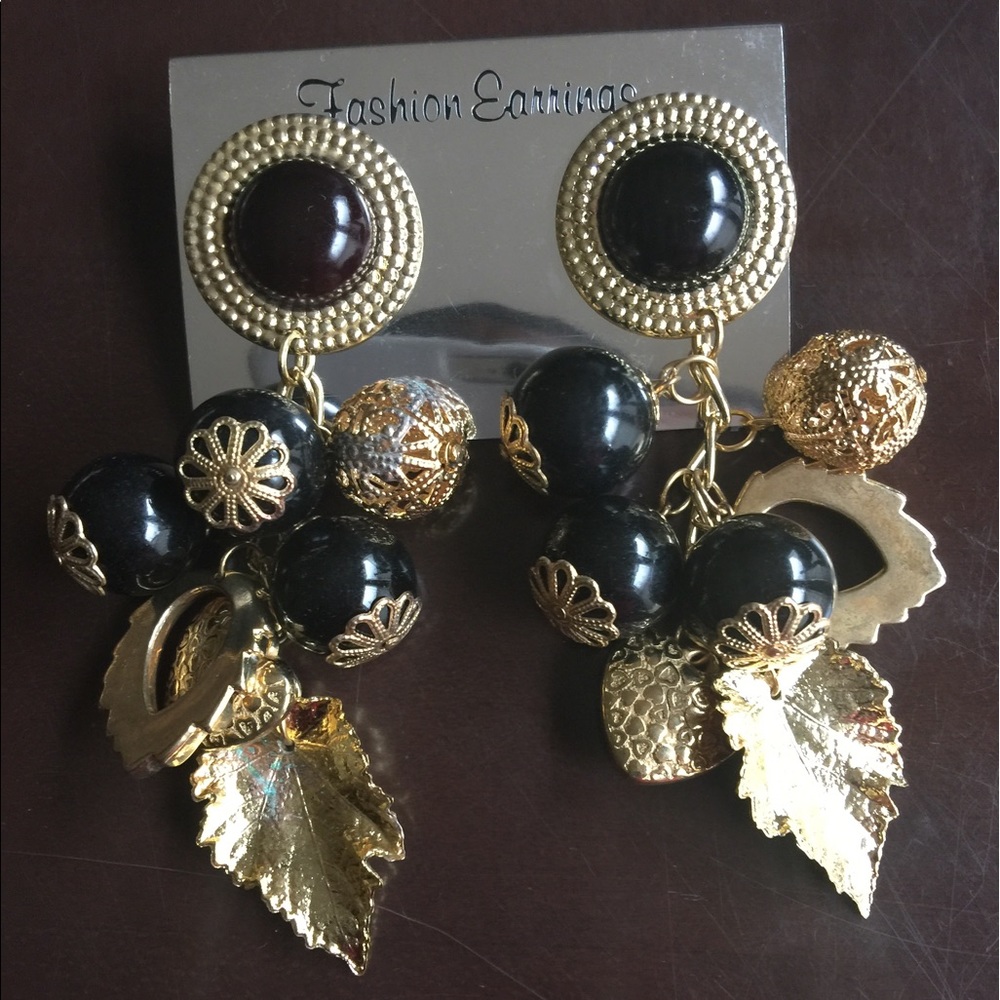 Large Leaf Earrings
