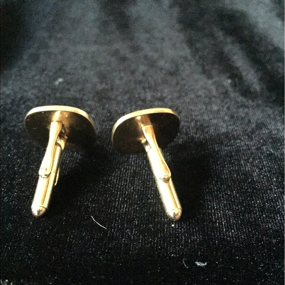 Vintage 14k Solid Gold Cuff Links 16g elegant - Picture 2 of 7