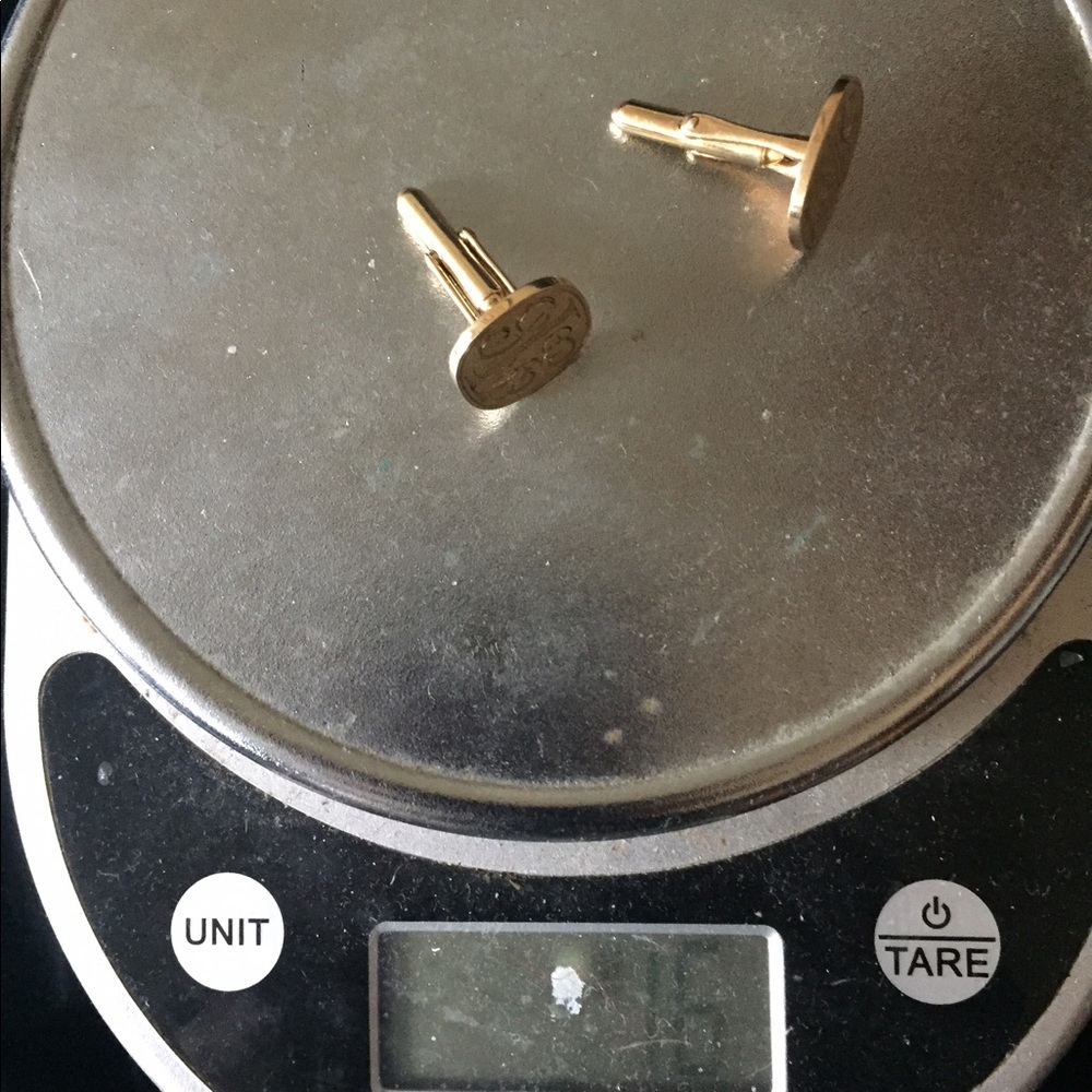 Vintage 14k Solid Gold Cuff Links 16g elegant - Picture 4 of 7